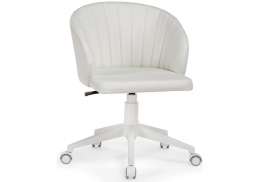 Офисное кресло Пард экокожа белый (59x60x78)